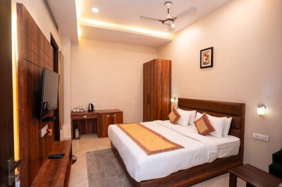 Corridor view at Hotel Radiance Courtyard Prayagraj